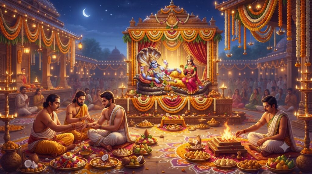 Anant Chaturdashi is a Hindu festival dedicated to Lord Vishnu in his infinite form and marks the grand farewell of Lord Ganesha through idol immersion